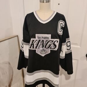 Vintage Los Angeles Kings WayneGretzky 90s NHL CCM hockeyJersey size 44